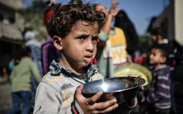 Children eating together